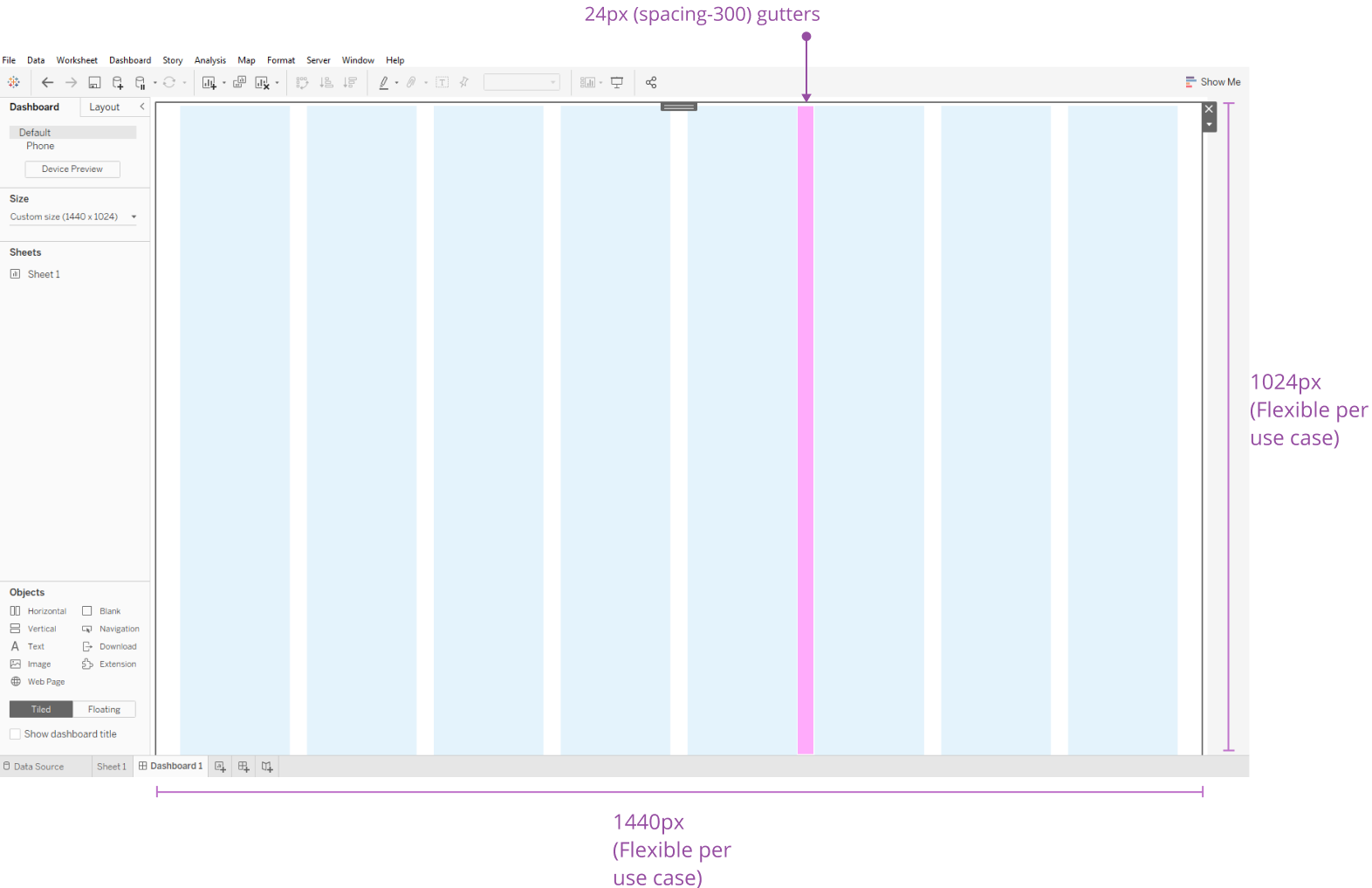 Eight column layout grid in MD